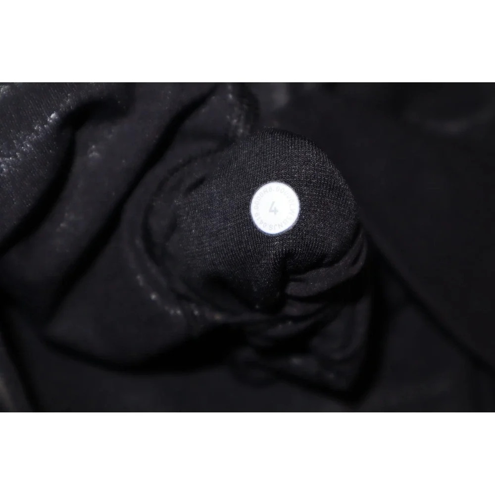 Lululemon‎ Women's Black Foil Wunder Under High Rise Tight - Picture 8 of 8